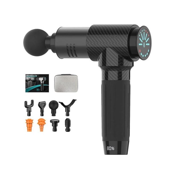 Fitness Massage Fascia Muscle Vibration Massager / Massage Gun- 7 Gears Carbo... Carousel 2