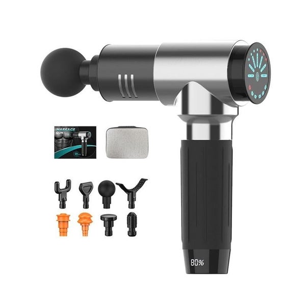 Fitness Massage Fascia Muscle Vibration Massager / Massage Gun- 7 Gear Silver Carousel 2