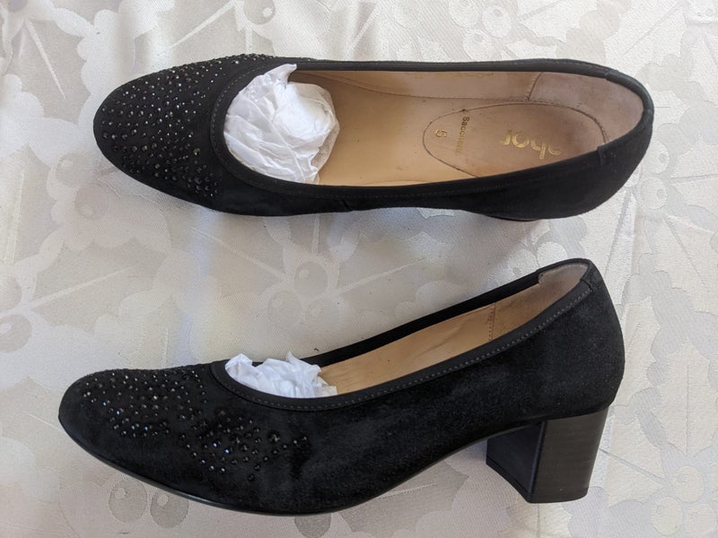 Gabor black suede shoes size UK / NZ 7 Carousel 1