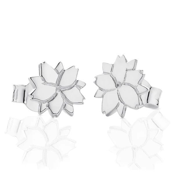 MEADOWLARK CHERRY BLOSSOM STUDS - STERLING SILVER Carousel 1