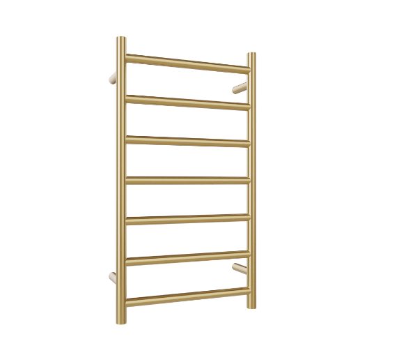 EVOKE ROUND LADDER 7 BAR 800X450- BRUSHED BRASS Carousel 1