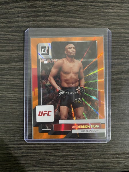 Anderson Silva Orange Holo Laser #181 - 2023 Panini - DONRUSS UFC Carousel 1