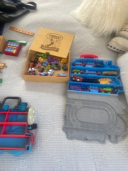 Thomas the Tank Engine Collection–Wooden & Plastic Sets, 30+ Trains/Tracks/Cases Carousel 2