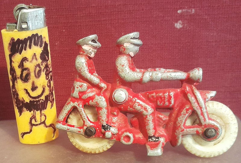 FUN HO MOTORCYCLE No 91 . GENUINE VINTAGE TOY ..NOT A REPRO. Carousel 2