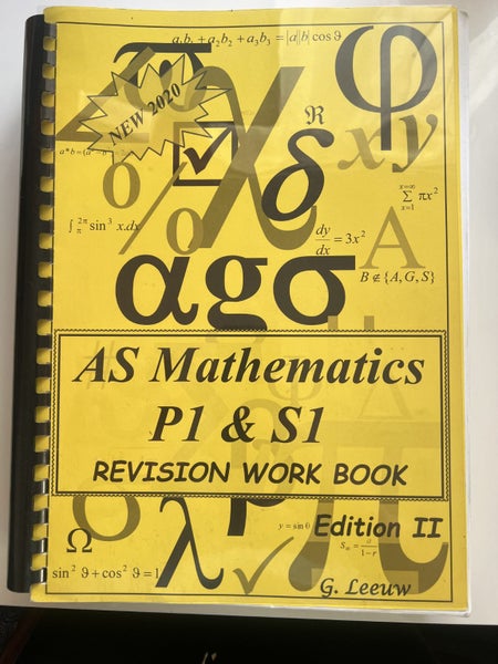 AS Mathematics P1 & S1 Revision Work Book64561959679746110