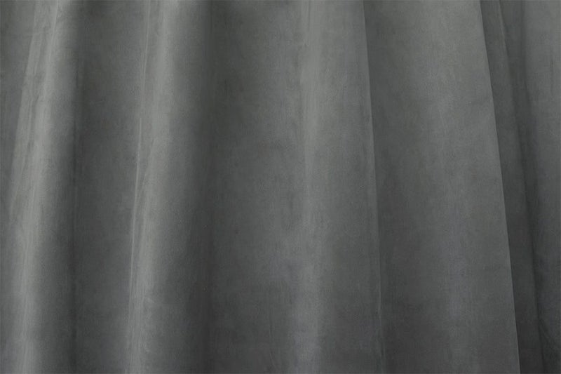 Large Thick Velvet Blockout Curtains 550X 230Cm Pinch Pleat 2 Panel+Hooks Grey Carousel 2