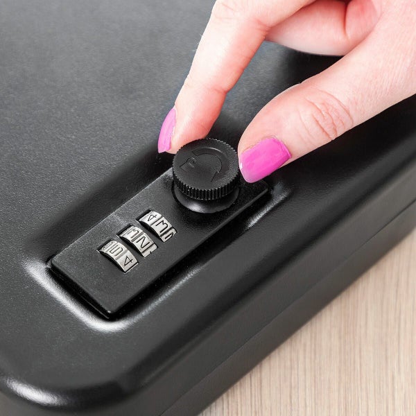 Portable Safe Box With Security Cable Prisaven Carousel 12