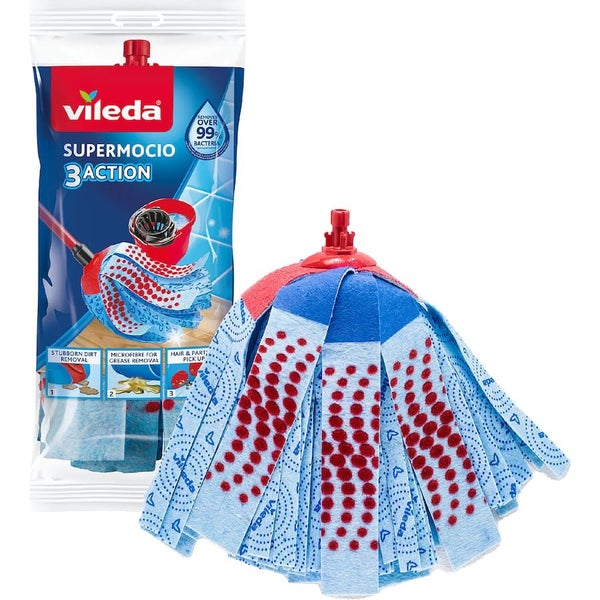 Vileda Supermocio 3 Action Mop Refill - Each Carousel 1