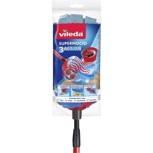 Vileda Supermocio 3 Action Mop With Telescopic Handle - Each Carousel 2