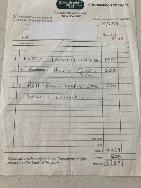 Rose & Heather Kauri Dining Suite64561846827009113