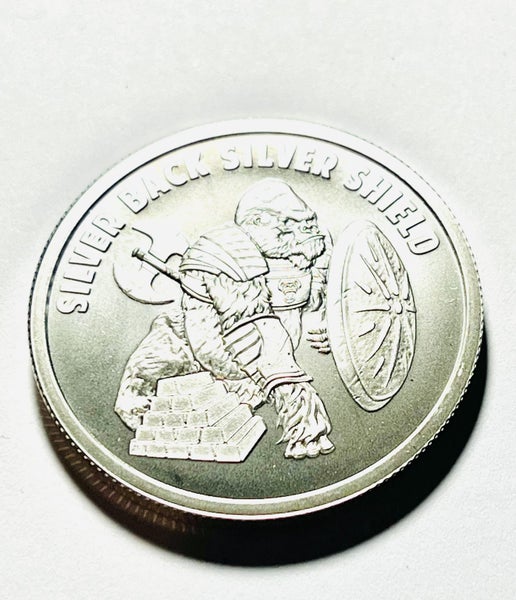 1oz Silver Shield Silver Backed .999 Silver Round BU Carousel 1