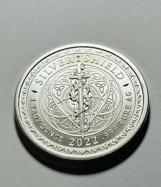 1oz Silver Shield Silver Backed .999 Silver Round BU Carousel 2