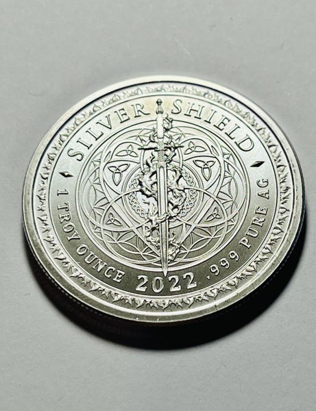 1 oz Silver Shield Silverback .999 silver round BU Carousel 2