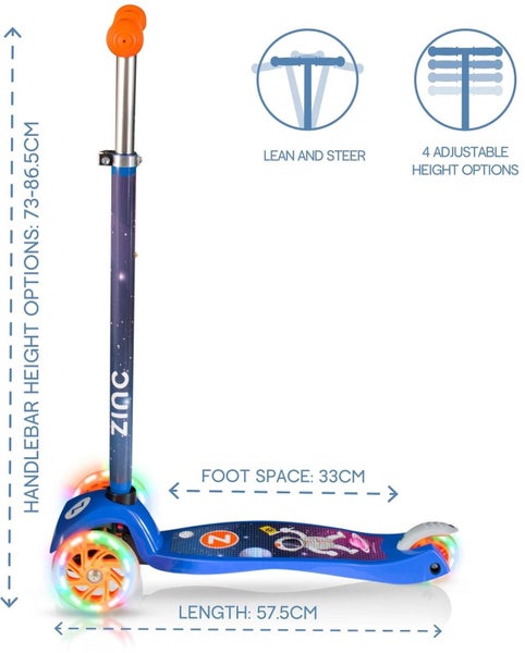 Zinc: T-Motion Explorer 3 Wheel Scooter - Spaceman Carousel 5