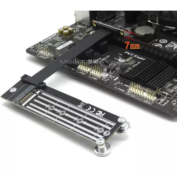 PCIe x1 to M.2 NVMe SSD Adapter Cable - PCIe 3.0 (20cm) Carousel 4