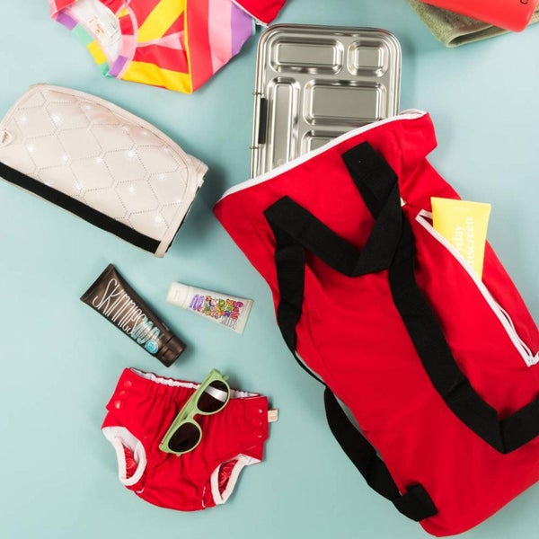 Nestling: Neon by Nestling Swim Bag - Red Carousel 4