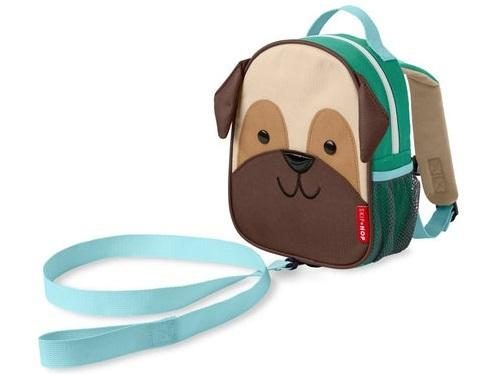 Skip Hop: Zoo Mini Backpack with Reins - Pug Carousel 1