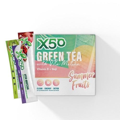 Green Tea X50: Summer Fruits with Vita Matcha (60 Serves) Carousel 1