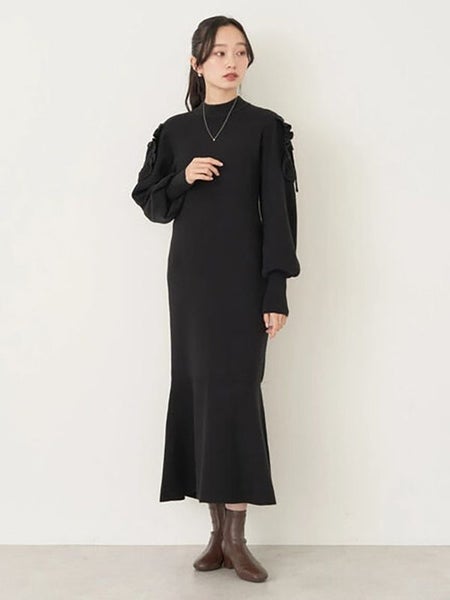 Knit Maxi Dress Fishtail Sweater 3583110 Carousel 2