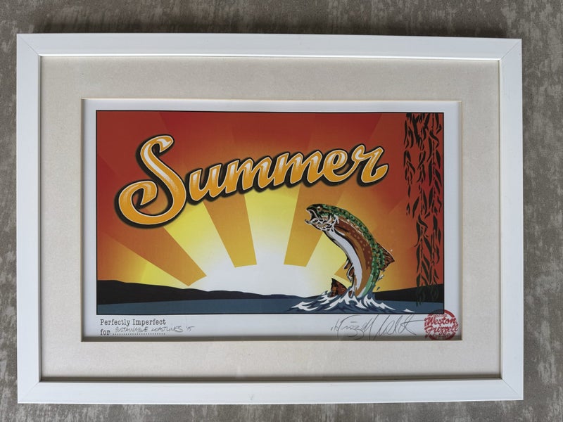 Summer Art Framed Print by Weston Frizzell $1 reserve Carousel 1