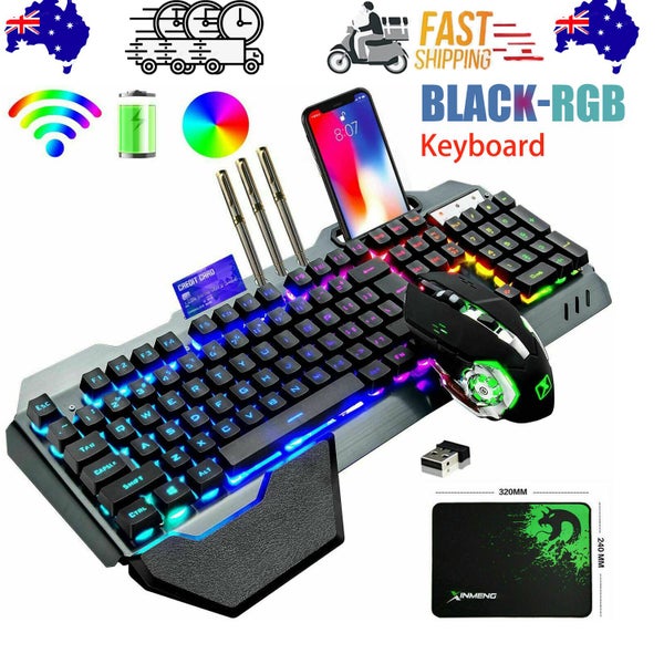 Hod Health & Home 104 Keys Wireless Gaming Keyboard And Mouse Set With Rgb Backl Carousel 1