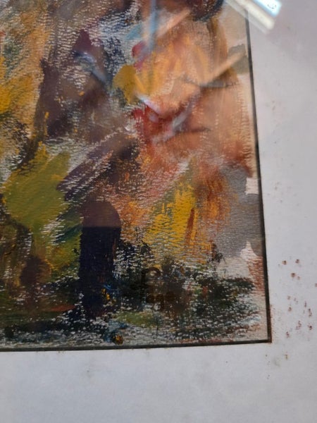 S. Page – “Cityscape” (1993) original acrylic, NZ artist Carousel 2