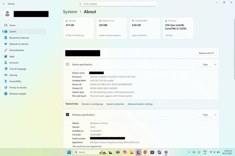 Microsoft Surface Laptop 5 i5 (12th Gen) 8GB 512GB Matte Black64571456948226113
