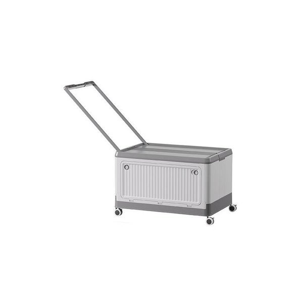 Elosung Size Grey Collapsible Storage Box With Wheels And Telescopic Handle - St Carousel 1