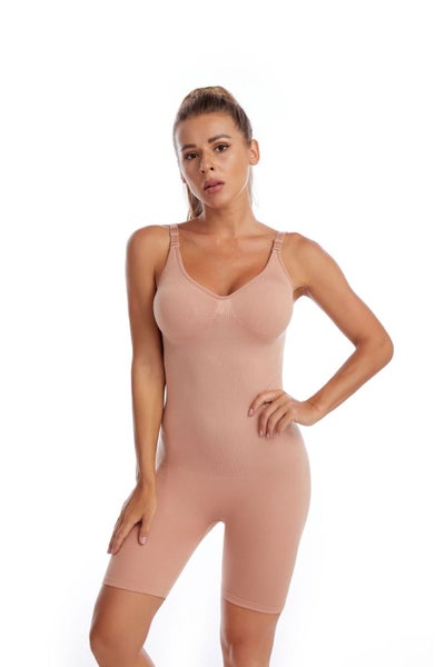 Elosung Size Skin Color Seamless Full Body Shaper For Women Tummy Control Butt L Carousel 1