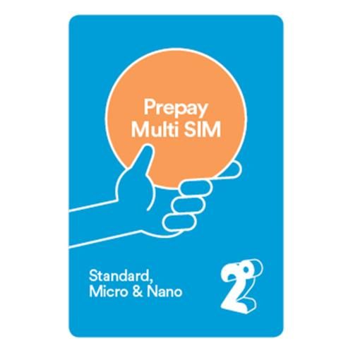2degrees Standard Prepay Multi SIM card - Standard/Micro/Nano [9400006011276] Carousel 1