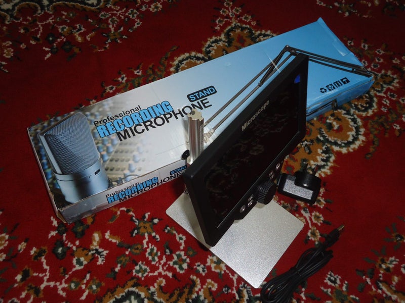 Microscope 7" Inch 1080p HD Screen + Adjustable Desk Mount… Carousel 2