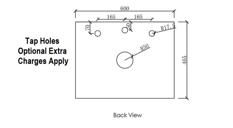 Solid Surface Snow Flat Stone Top 600-1500mm Carousel 5