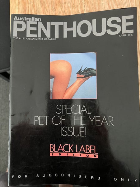 Vintage Australian Penthouse Black Label Subscriber Edition April 1987 Carousel 1