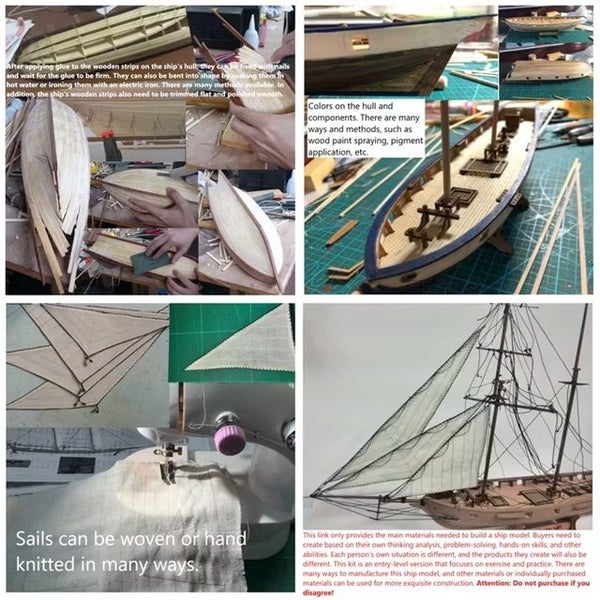 Classic Western Ship Wooden Kitset. Carousel 2