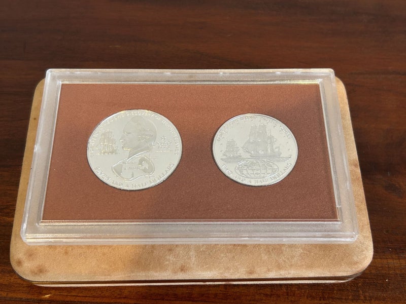 Cook Islands - 1973 - $7.50 + $2.50 - Silver Proof Coins - 61.15g + Stamp Carousel 4