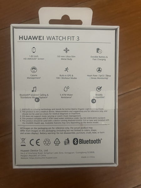 Huawei Watch Fit 3 (Black): BRAND NEW & UNOPENED BOX64574992253314111