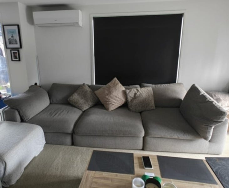 Feather-Filled Modular Sofa - 2x Corner + 1.5 Seat Armless64575188377730110