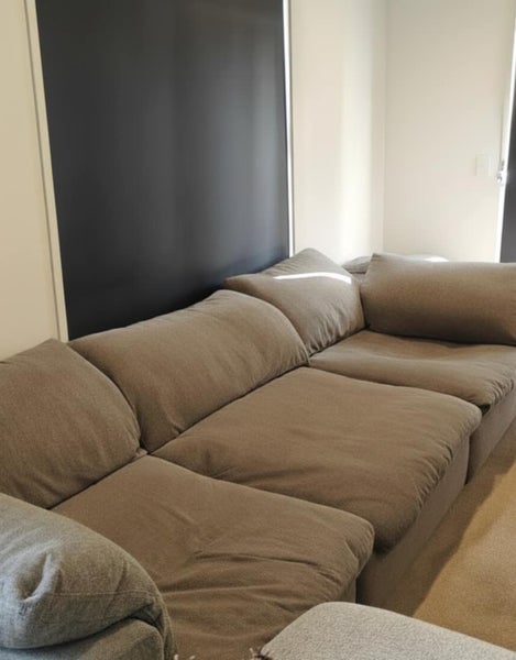 Feather-Filled Modular Sofa - 2x Corner + 1.5 Seat Armless64575188377730111