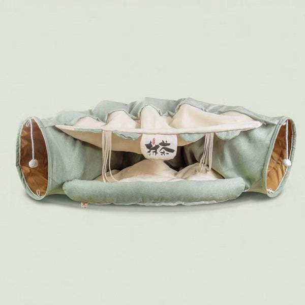 Cat Tunnel With Washable Bed - OKIEEPET Carousel 2