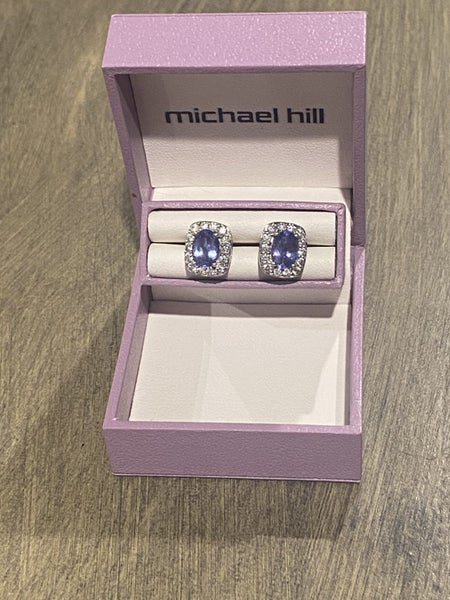 Stunning Tanzanite & Diamond Earrings - Priced To Sell! Carousel 5