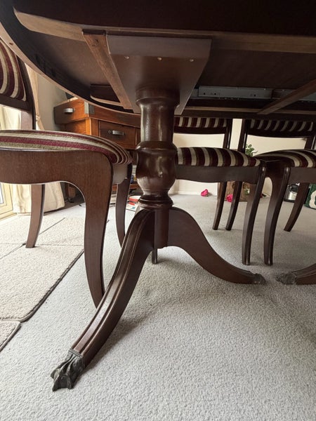 Dining table (extendable) with 6 chairs64579573838722113