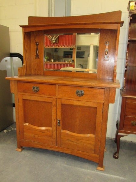 2201 VINTAGE OAK SIDEBORAD Carousel 1