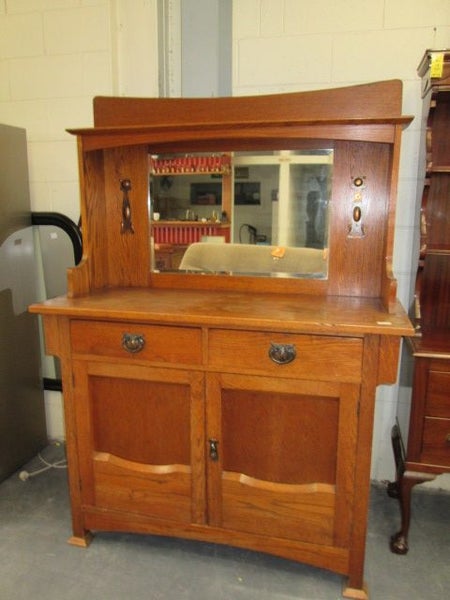 2201 VINTAGE OAK SIDEBORAD Carousel 2