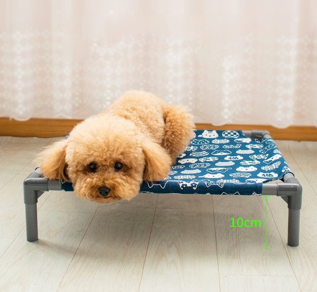 Pet Bed for Cats and Small Dogs Breathable Raised Cot with Washable Cover Carousel 3