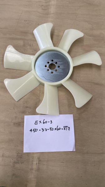 Fan Blade for Hitachi EX55 EX60 /-1/-2/-3 EX120-5 EX200-2/-3/-5 EX220-3 EX300-3 Carousel 2