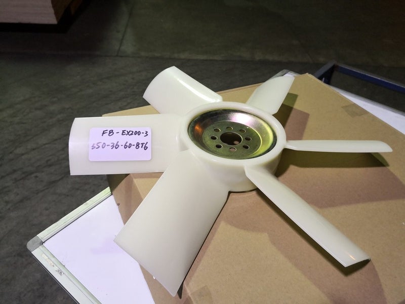 Fan Blade for Hitachi EX55 EX60 /-1/-2/-3 EX120-5 EX200-2/-3/-5 EX220-3 EX300-3 Carousel 12