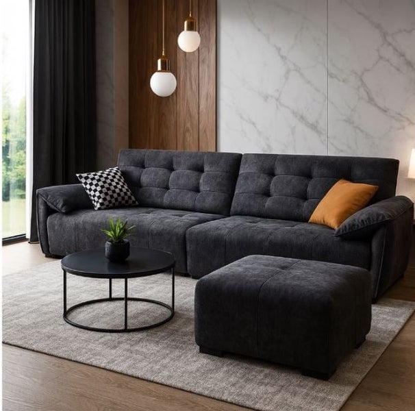 Riotanpi 3 Seater Sofa, D.grey Carousel 1