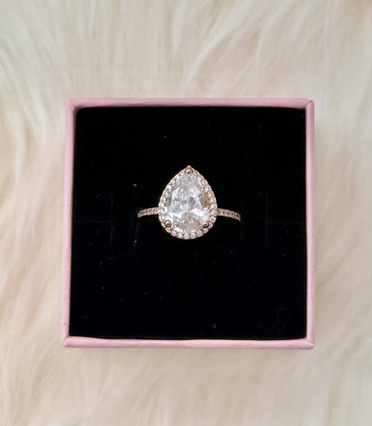 Pandora Rose Radiant Teardrop Ring Carousel 1