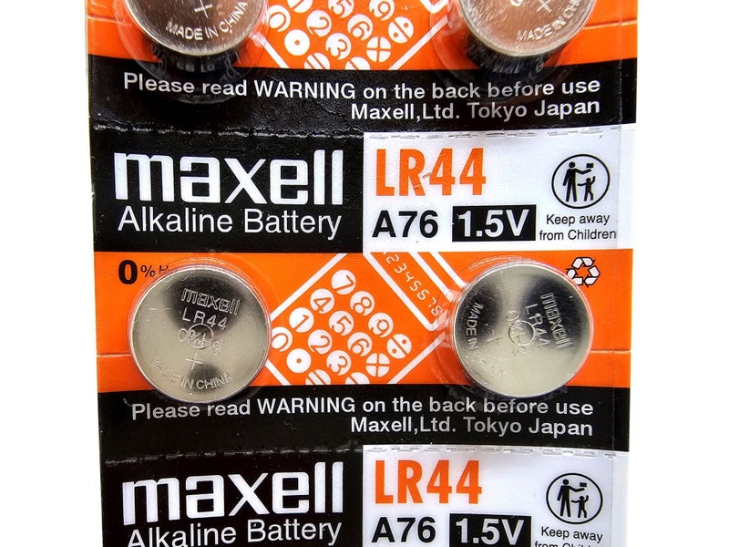 Maxell LR44 (A76, AG13) 1.5V Alkaline batteries Carousel 1