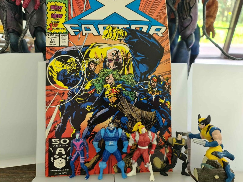XFactor 71 plus 4 lead retro action figures from 90s and wolverine64582525108227110